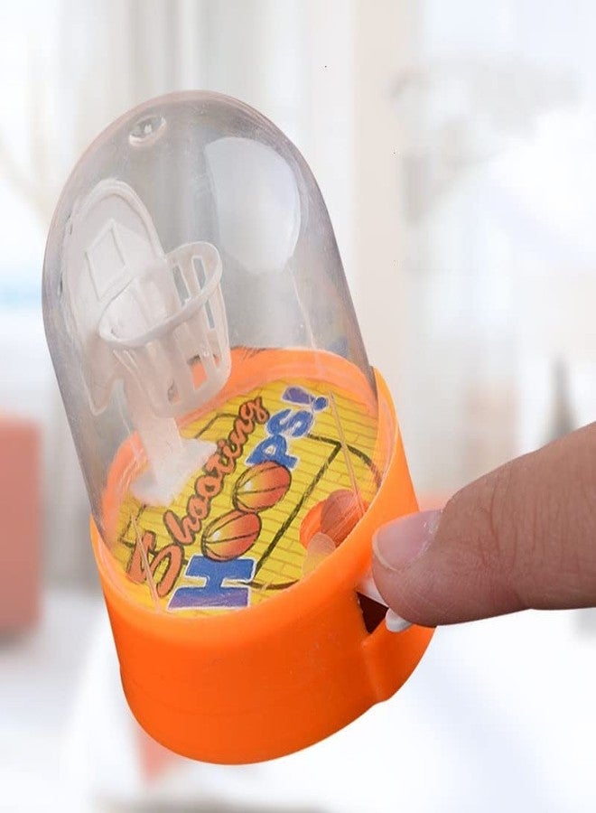 Litvibes Hand Pocket Basketball Game Cute Small Hand & Eye Coordination Mini Toy Easy to use for Kids Good Learning Time Pass Toys for Children Great Return Gift for Birthday's - Set of 4 - Image 4
